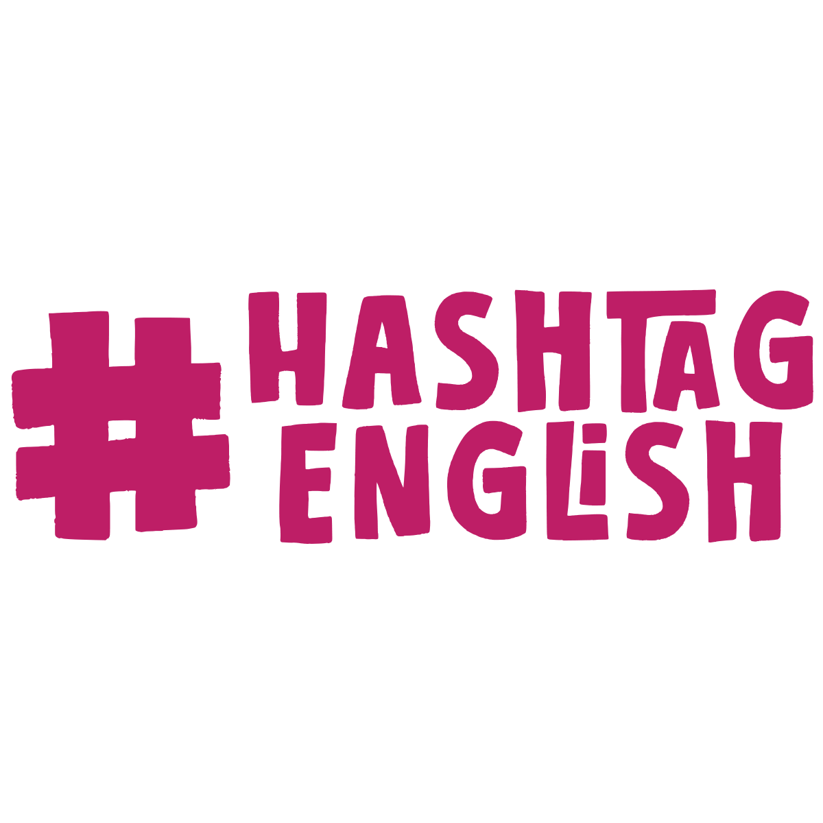 Hashtag English Logo